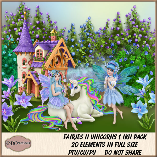 (image for) Fairies n Unicorns 1 IKH Pack