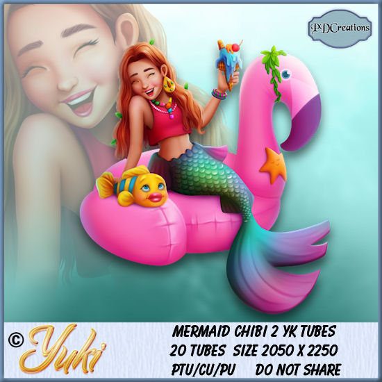 (image for) Mermaid Chibi 2 YK Tubes