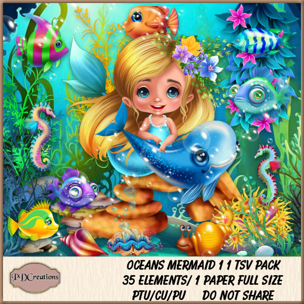 (image for) Oceans Mermaid 1 TSV Pack