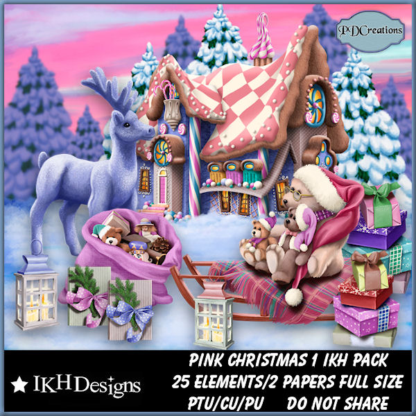 (image for) Pink Christmas 1 IKH Pack