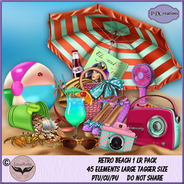 (image for) Retro Beach 1 LR Pack