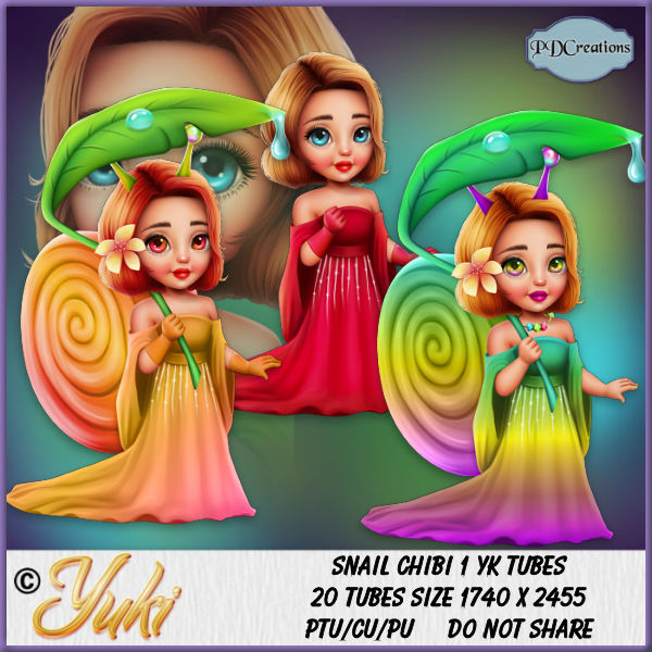 (image for) Snail Chibi 1 YK Tubes
