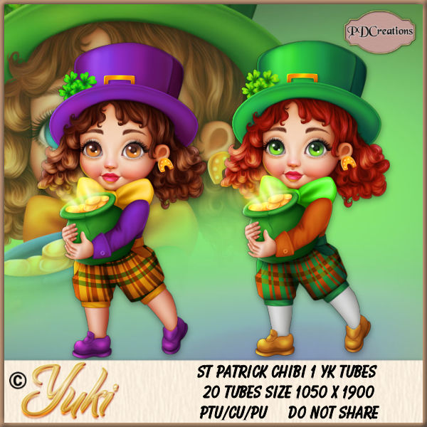 (image for) St Patrick Chibi 1 YK Tubes