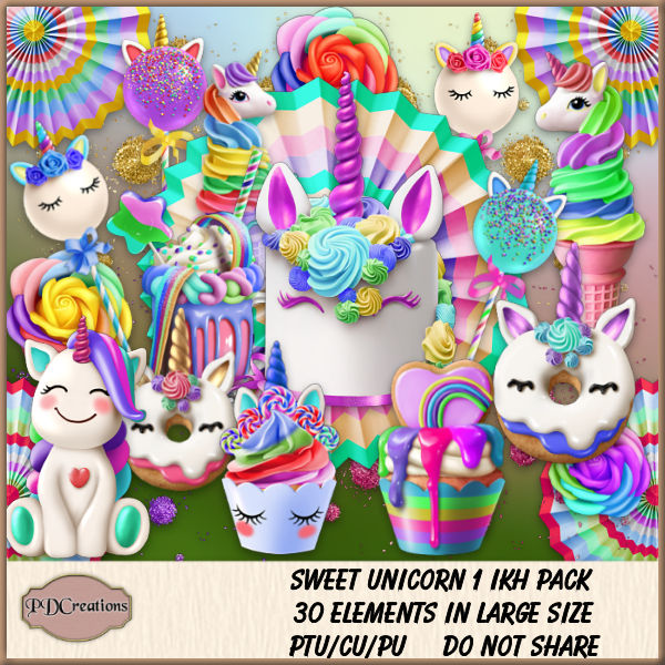 (image for) Sweet Unicorn 1 IKH Pack