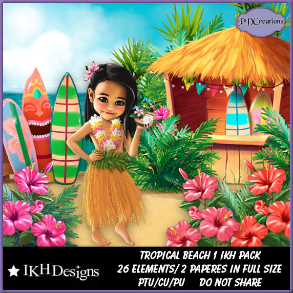 (image for) Tropical Beach 1 IKH Pack