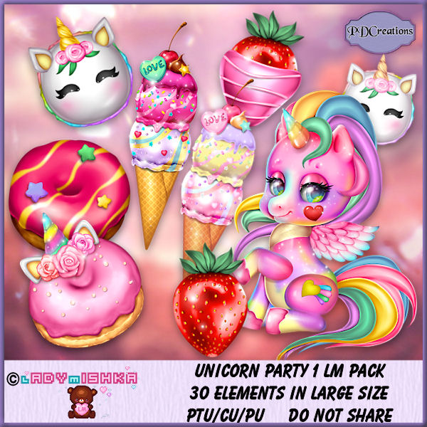 (image for) Unicorn Party 1 LM Pack