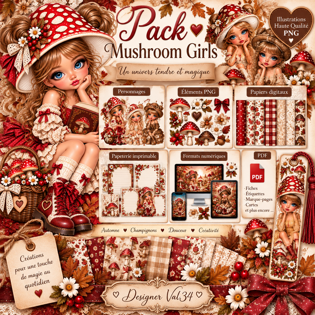 (image for) Designer-Val34-Pack-MushroomGirl