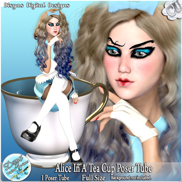 (image for) ALICE IN A TEA CUP POSER TUBE CU by Disyas