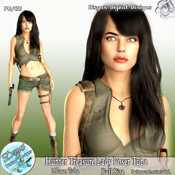 (image for) HUNTER TREASURE LADY POSER TUBE CU - FS