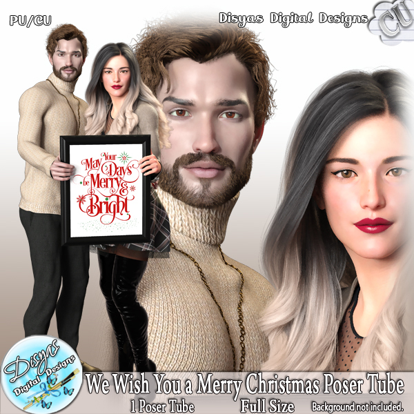 (image for) WE WISH YOU A MERRY CHRISTMAS POSER TUBE PACK CU - FS