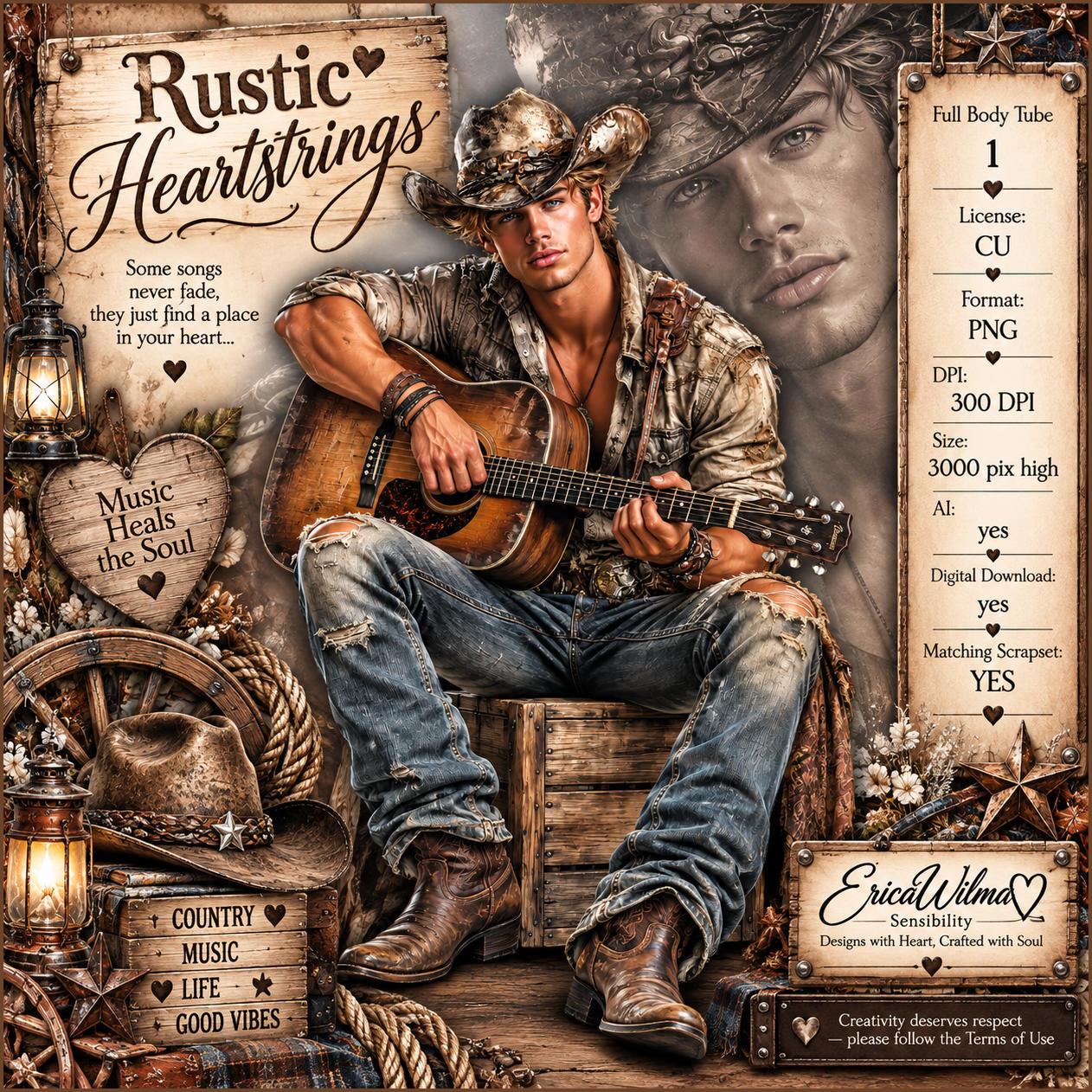 (image for) WEEKFREEBIE EW AI Rustig Heartstring - Tube 2026