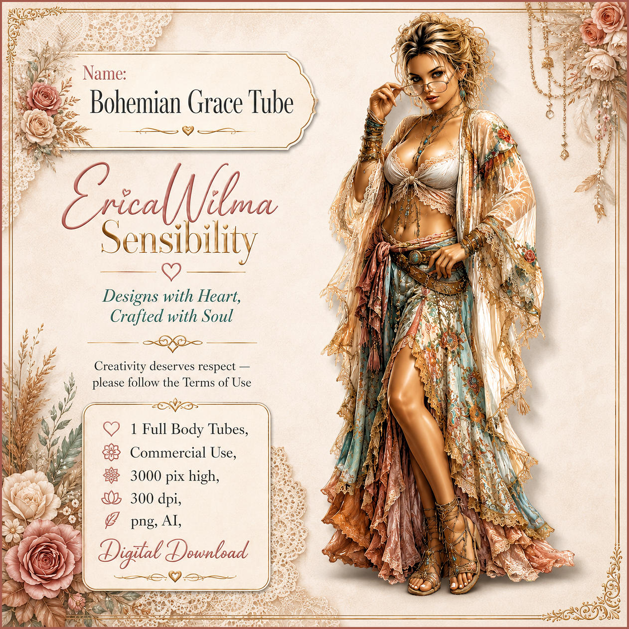 (image for) WEEKFREEBIE !! EW AI Tube - Bohemian Grace 2026