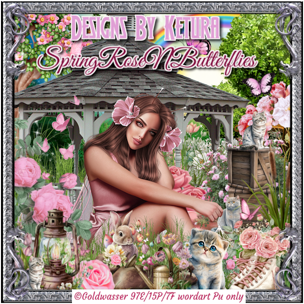 (image for) SpringRoseNButterflies