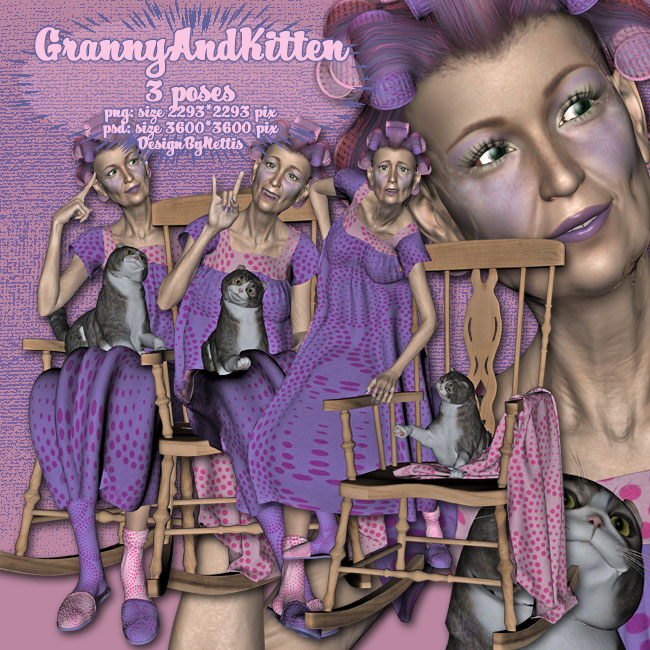 (image for) Granny and Kitten