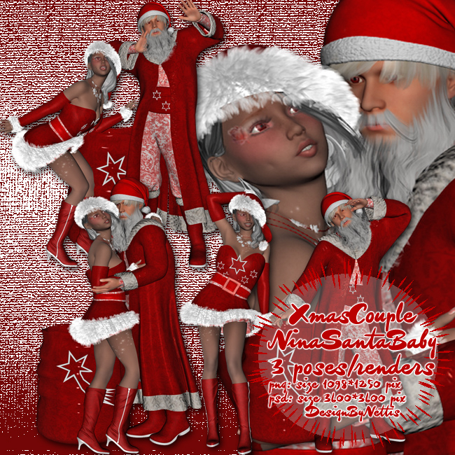 (image for) XmasCoupleNinaSantaBaby:
