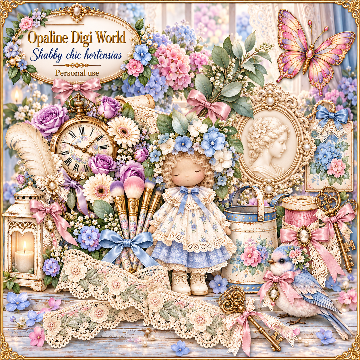 (image for) ODW shabby chic hortensias