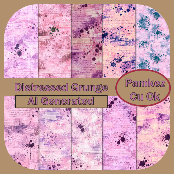 (image for) AI Distressed Grunge Papers