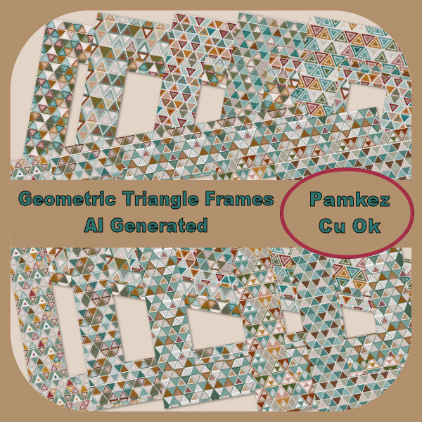 (image for) AI Geometric Triangle Frames
