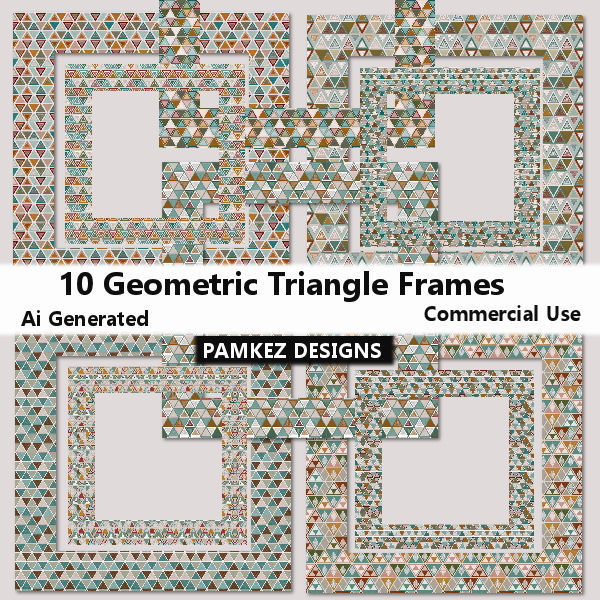 (image for) AI Geometric Triangle Frames