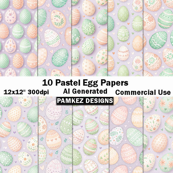 (image for) AI Pastel Egg Papers