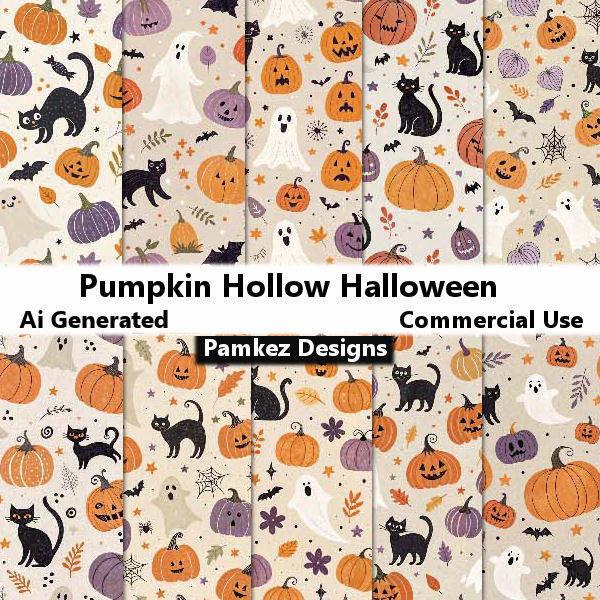 (image for) Pumpkin Hollow Halloween Papers