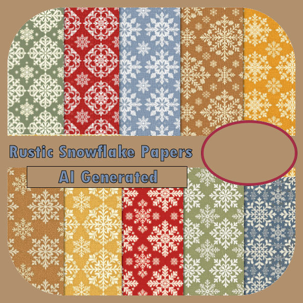 (image for) AI Rustic Snowflake Papers