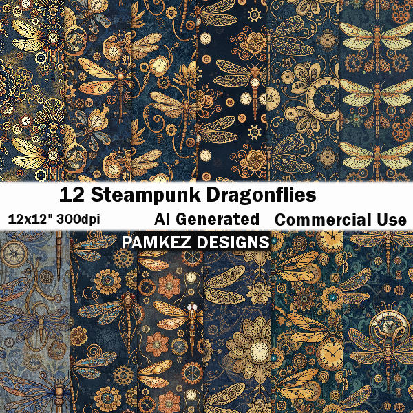 (image for) AI Steampunk Dragonflies Papers