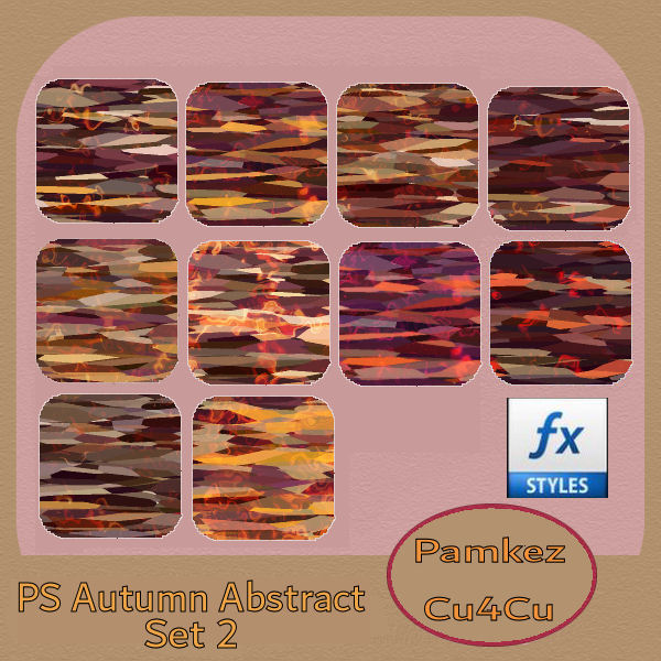 (image for) PS Autumn Abstract Styles Set 2