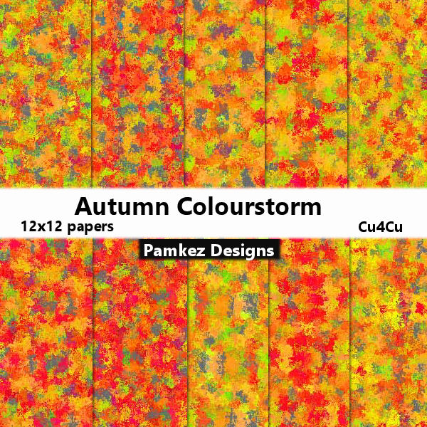 (image for) Autumn Colourstorm Papers