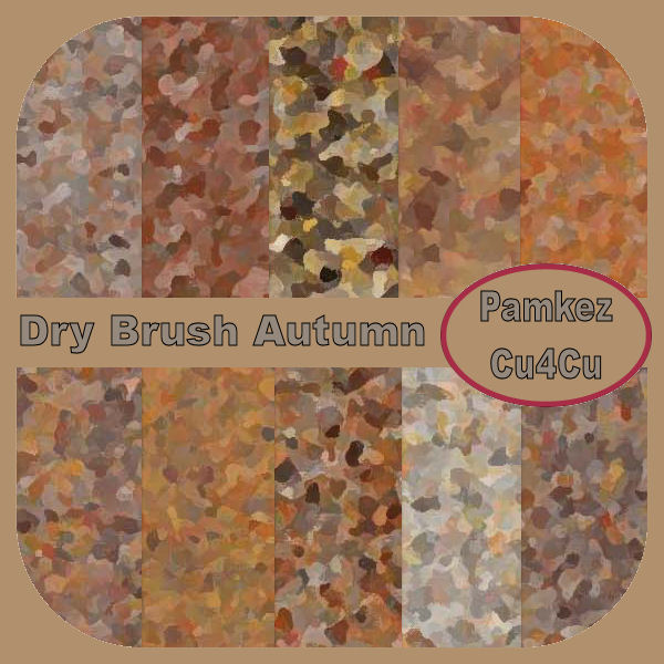 (image for) Dry Brushed Autumn Papers