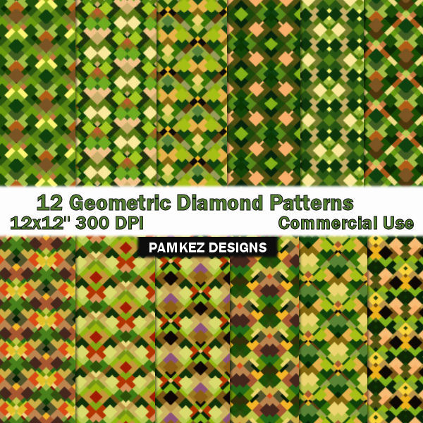 (image for) Geometric Diamond Patterns