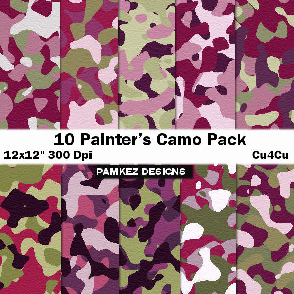 (image for) Painter's Camo Paper Pack