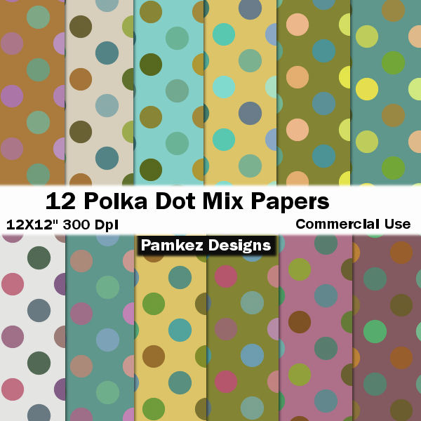(image for) Polka Dot Mix Papers