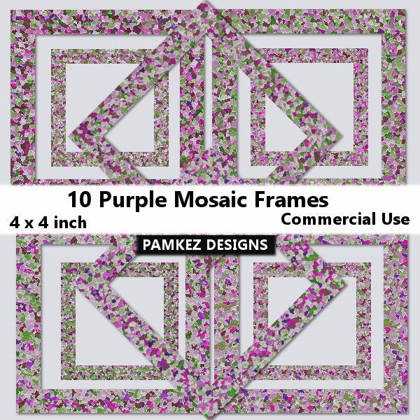 (image for) Purple Mosaic Frames