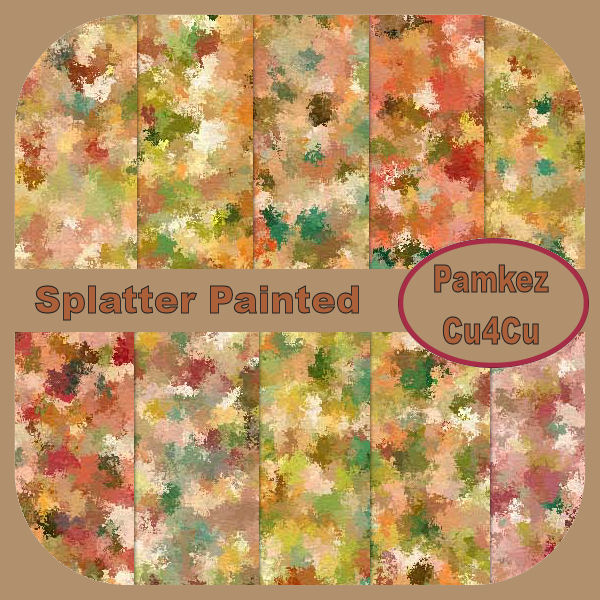 (image for) Splatter Painted Papers