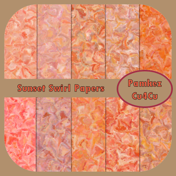 (image for) Sunset Swirl Paper Pack
