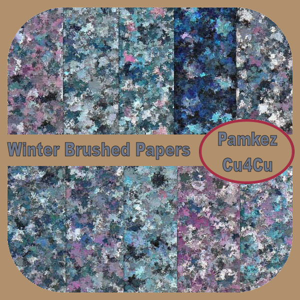 (image for) Winter Brushed Papers